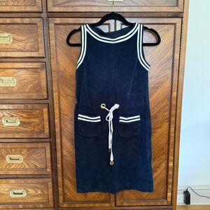Tory Burch navy terry dress